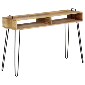 Mesa consola de madera maciza de mango 115x35x76 cm de vidaXL, Mesas auxiliares - Ref: Foro24-246022, Precio: 157,99 €, Descu...