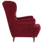 Sillón de tela color vino de vidaXL, Sillones - Ref: Foro24-324064, Precio: 240,10 €, Descuento: %