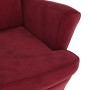 Sillón de tela color vino de vidaXL, Sillones - Ref: Foro24-324064, Precio: 240,10 €, Descuento: %