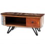 Mesa de centro con patas de hierro madera maciza reciclada de vidaXL, Mesas de centro - Ref: Foro24-241642, Precio: 206,99 €,...