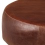 Kitchen stools 2 units genuine leather solid acacia wood by vidaXL, Kitchen stools - Ref: Foro24-246260, Price: 162,89 €, Dis...