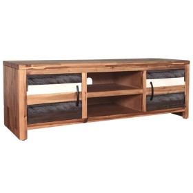 Solid acacia wood TV cabinet 120x35x40 cm by vidaXL, TV Furniture - Ref: Foro24-246044, Price: 184,48 €, Discount: %