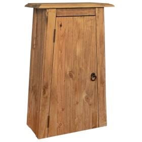 Solid pine wood bathroom wall cabinet 42x23x70 cm by vidaXL, Bathroom furniture - Ref: Foro24-246039, Price: 134,60 €, Discou...