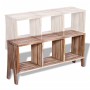 TV cabinet with 3 stackable shelves recycled teak by vidaXL, TV Furniture - Ref: Foro24-241718, Price: 123,72 €, Discount: %