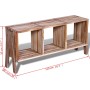 TV cabinet with 3 stackable shelves recycled teak by vidaXL, TV Furniture - Ref: Foro24-241718, Price: 123,72 €, Discount: %