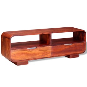 Solid sheesham wood TV cabinet 116x30x40 cm by vidaXL, TV Furniture - Ref: Foro24-243954, Price: 273,92 €, Discount: %