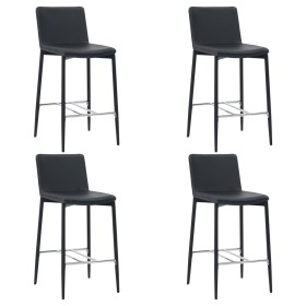 Kitchen stool 4 units black synthetic leather by vidaXL, Kitchen stools - Ref: Foro24-279669, Price: 392,39 €, Discount: %