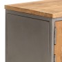 TV stand made of recycled teak wood and steel 120x30x40 cm by vidaXL, TV Furniture - Ref: Foro24-246281, Price: 174,99 €, Dis...