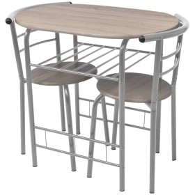 Juego de barra de desayuno MDF de vidaXL, muebles para cocinas y comedores - Ref: Foro24-243002, Precio: 104,63 €, Descuento: %