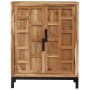 Aparador de madera maciza de acacia marrón 60x35x76 cm de vidaXL, Aparadores - Ref: Foro24-246135, Precio: 258,99 €, Descuent...