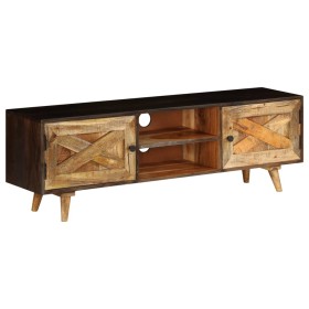 Solid mango wood TV cabinet 140x30x45 cm by vidaXL, TV Furniture - Ref: Foro24-246162, Price: 209,05 €, Discount: %