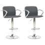 Kitchen stools 2 units synthetic leather gray by vidaXL, Kitchen stools - Ref: Foro24-324705, Price: 107,61 €, Discount: %