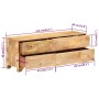 TV-Schrank aus massivem Mangoholz, 110 x 30 x 40 cm von vidaXL, TV-Möbel - Ref: Foro24-246144, Preis: 328,99 €, Rabatt: %