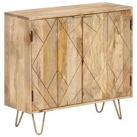 Aparador de madera maciza de mango 80x30x75 cm de vidaXL, Aparadores - Ref: Foro24-246155, Precio: 233,99 €, Descuento: %