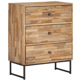 Aparador de madera de teca reciclada 60x30x75 cm de vidaXL, Aparadores - Ref: Foro24-246079, Precio: 264,99 €, Descuento: %