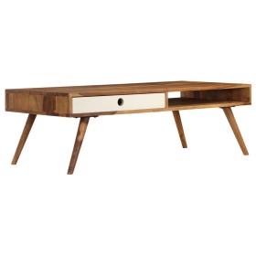 Mesa de centro de madera maciza de sheesham 110x50x35 cm de vidaXL, Mesas de centro - Ref: Foro24-246223, Precio: 219,99 €, D...