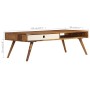 Solid sheesham wood coffee table 110x50x35 cm by vidaXL, Coffee table - Ref: Foro24-246223, Price: 218,77 €, Discount: %