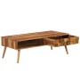 Solid sheesham wood coffee table with honey finish 110x50x37 cm by vidaXL, Coffee table - Ref: Foro24-246201, Price: 153,62 €...