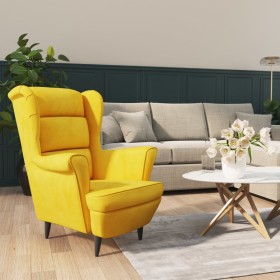 Mustard yellow velvet armchair by vidaXL, Armchairs - Ref: Foro24-324066, Price: 204,38 €, Discount: %