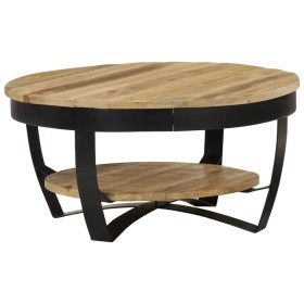 Mesa de centro de madera de mango rugosa 65x32 cm de vidaXL, Mesas de centro - Ref: Foro24-244675, Precio: 114,89 €, Descuent...