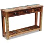 Mesa consola de madera maciza reciclada 120x30x76 cm de vidaXL, Aparadores - Ref: Foro24-243328, Precio: 326,64 €, Descuento: %