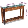 Mesa consola de madera maciza reciclada 120x30x76 cm de vidaXL, Aparadores - Ref: Foro24-243328, Precio: 326,64 €, Descuento: %