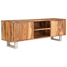 Mueble de TV madera maciza sheesham acabado miel 118x30x40 cm de vidaXL, Muebles TV - Ref: Foro24-246203, Precio: 208,99 €, D...