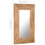 Espejo para maquillaje de madera maciza de acacia 50x80 cm de vidaXL, Espejos - Ref: Foro24-246268, Precio: 72,99 €, Descuent...