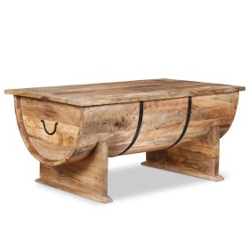 Mesa de centro de madera maciza de mango 88x50x40 cm de vidaXL, Mesas de centro - Ref: Foro24-243977, Precio: 188,41 €, Descu...