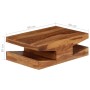 Mesa de centro de madera maciza de sheesham 90x60x30 cm de vidaXL, Mesas de centro - Ref: Foro24-246255, Precio: 245,98 €, De...