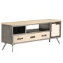 Solid mango wood and steel TV cabinet 120x30x45 cm by vidaXL, TV Furniture - Ref: Foro24-246282, Price: 171,64 €, Discount: %