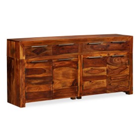 Aparador de madera maciza de sheesham 160x35x75 cm de vidaXL, Aparadores - Ref: Foro24-243943, Precio: 638,99 €, Descuento: %