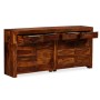 Aparador de madera maciza de sheesham 160x35x75 cm de vidaXL, Aparadores - Ref: Foro24-243943, Precio: 636,17 €, Descuento: %