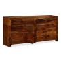 Aparador de madera maciza de sheesham 160x35x75 cm de vidaXL, Aparadores - Ref: Foro24-243943, Precio: 636,17 €, Descuento: %