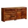 Aparador de madera maciza de sheesham 160x35x75 cm de vidaXL, Aparadores - Ref: Foro24-243943, Precio: 636,17 €, Descuento: %