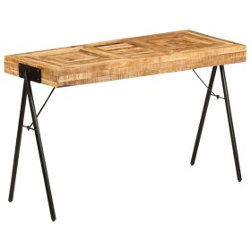 Escritorio de madera maciza de mango 118x50x75 cm de vidaXL, Escritorios - Ref: Foro24-246338, Precio: 185,58 €, Descuento: %