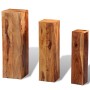 Plant stands 3 units solid sheesham wood brown by vidaXL, Pot stands - Ref: Foro24-244357, Price: 172,46 €, Discount: %