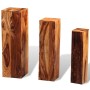 Plant stands 3 units solid sheesham wood brown by vidaXL, Pot stands - Ref: Foro24-244357, Price: 172,46 €, Discount: %