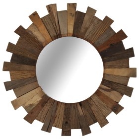 Espejo de pared de madera maciza reciclada 50 cm de vidaXL, Espejos - Ref: Foro24-246310, Precio: 69,99 €, Descuento: %