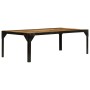 Solid rough mango wood and steel coffee table 110 cm by vidaXL, Coffee table - Ref: Foro24-246631, Price: 144,09 €, Discount: %