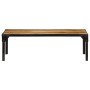 Solid rough mango wood and steel coffee table 110 cm by vidaXL, Coffee table - Ref: Foro24-246631, Price: 144,09 €, Discount: %