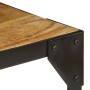 Solid rough mango wood and steel coffee table 110 cm by vidaXL, Coffee table - Ref: Foro24-246631, Price: 144,09 €, Discount: %