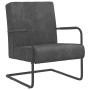 Silla voladiza de terciopelo gris oscuro de vidaXL, Sillones - Ref: Foro24-325725, Precio: 128,36 €, Descuento: %