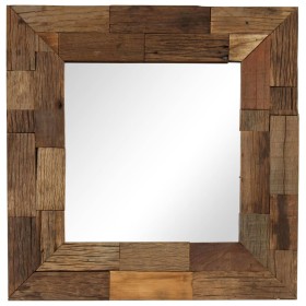 Solid recycled wood mirror 50x50 cm by vidaXL, Mirrors - Ref: Foro24-246304, Price: 96,99 €, Discount: %