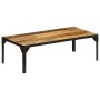 Solid rough mango wood and steel coffee table 110 cm by vidaXL, Coffee table - Ref: Foro24-246631, Price: 144,09 €, Discount: %