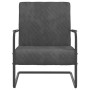 Dark Gray Velvet Cantilever Chair by vidaXL, Armchairs - Ref: Foro24-325725, Price: 128,99 €, Discount: %