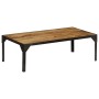 Solid rough mango wood and steel coffee table 110 cm by vidaXL, Coffee table - Ref: Foro24-246631, Price: 144,09 €, Discount: %