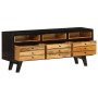 Solid mango wood TV cabinet 120x30x50 cm by vidaXL, TV Furniture - Ref: Foro24-246326, Price: 200,85 €, Discount: %