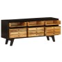 Solid mango wood TV cabinet 120x30x50 cm by vidaXL, TV Furniture - Ref: Foro24-246326, Price: 200,85 €, Discount: %