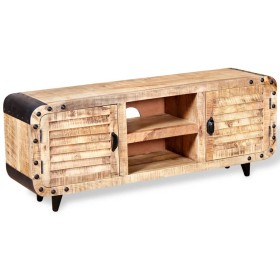 Rough mango wood TV cabinet 120x30x50 cm by vidaXL, TV Furniture - Ref: Foro24-244009, Price: 240,84 €, Discount: %